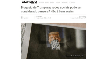 Bloqueio de Trump nas redes sociais pode ser considerado censura? Não é bem assim