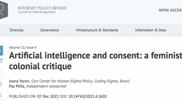 Artificial intelligence and consent: a feminist anti-colonial critique