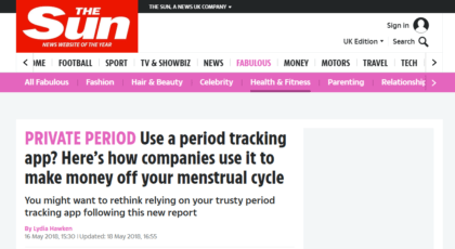 Use a period tracking app? Here’s how companies use it to make money off your menstrual cycle