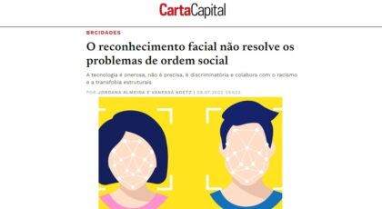 O reconhecimento facial não resolve os problemas de ordem social