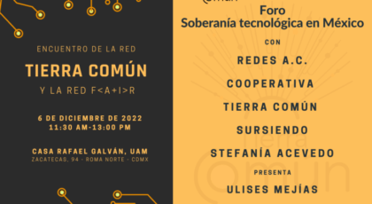 Taller “Cartografías de Internet” en Encuentro de la Red Tierra Común y la Red Feminist AI Research en México