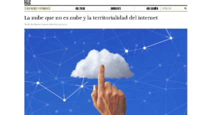 La nube que no es nube y la territorialidad del internet