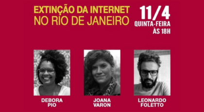 Painel “Extinção da Internet”, promovido pela editora Funilaria