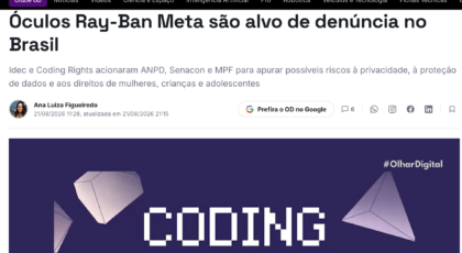 Óculos Ray-Ban Meta são alvo de denúncia no Brasil